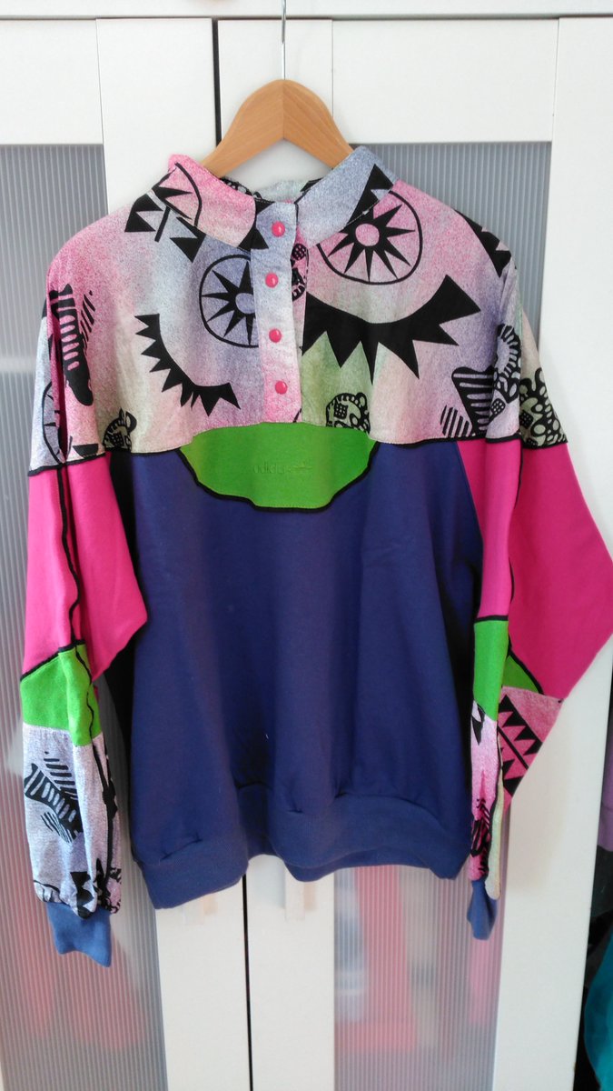 Ali_Brown66's tweet photo. Weekly 'time-out' quizzes for the team - this week it's show us your most embarrassing item of clothing still in your wardrobe. I cannot name the owner, but I just HAD to share the photo! #1990sThrowback #FashionPolice https://t.co/wYpmqGnd61