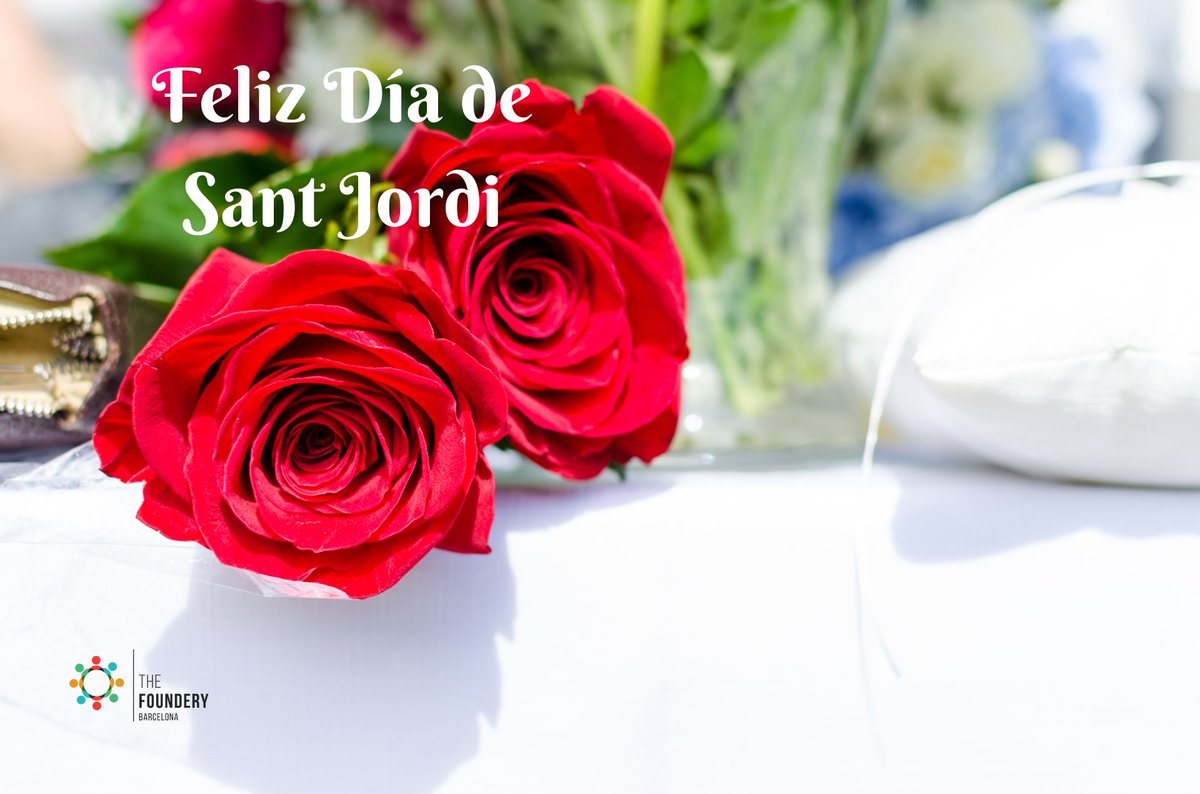 gofoundery's tweet photo. Happy Sant Jordi’s Day! Let this tradition motivate a great #week #santjordi #rosasylibros #feliçsantjordi #feliçsantjordi2020 #reading #books #emquedoacasa #coworking #barcelona #freelancers #startups #gofoundery #TheFoundery #coworkingbarcelona #startups #emprendedores https://t.co/psZhy4Jqr9