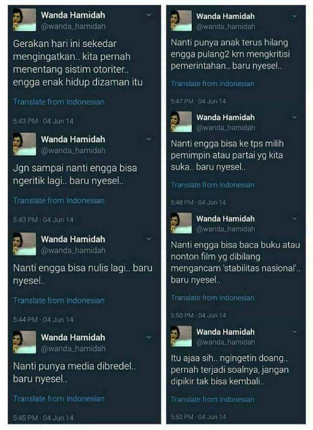 Makasih mba Wanda Hamidah udah ngingetin sejak 2014 :)