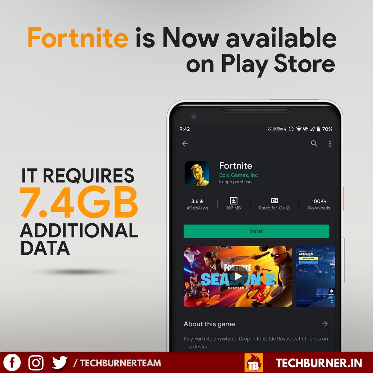 Burnerbits On Twitter After Over 18 Months Epic Games Has Finally Released Fortnite On The Google Play Store For Android Users Fortnite Fortnitegame Fortnitemobile Fortniteplaystore Https T Co Dmjnqcikte
