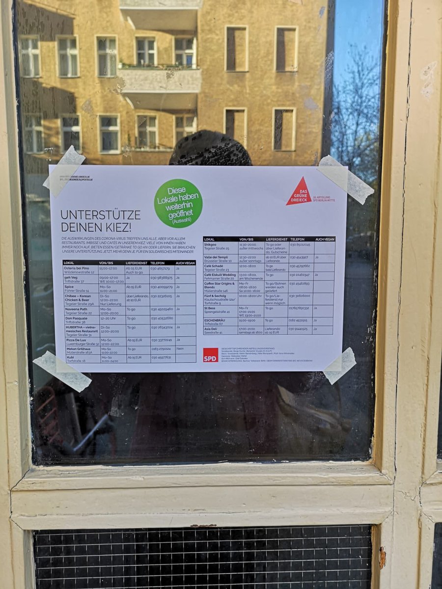 Unterstützt die Lokale in euren Kiezen! Meistens könnt ihr das Essen bestellen oder abholen. Wir haben die vergangenen Tage einige Empfehlungen in unseren Kiezen verteilt.