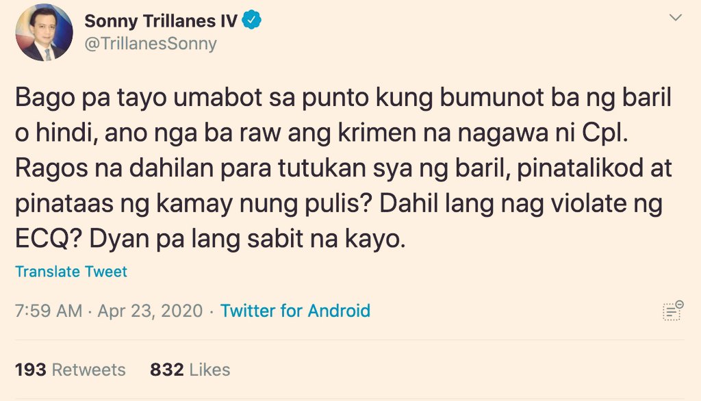 pinoyanghang's tweet photo. A bozo, whose widely documented violent and unlawful method for (regime) change is to mount a mutiny—twice within a span of four years—now speaks out for what is supposed to be the right Rules of Engagement? That's frickin' rich. https://t.co/C1XZDEDcwN