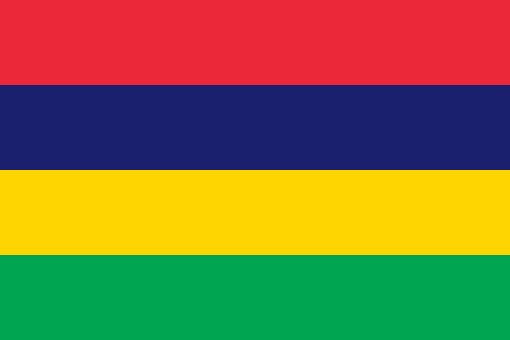 Mauritius. 7/10. Adopted in 1968. Red represents the struggle for independence. Blue represents the Indian Ocean. Yellow represents the new light of independence. Green represents the agriculture of Mauritius and its colour throughout the 12 months of the year.