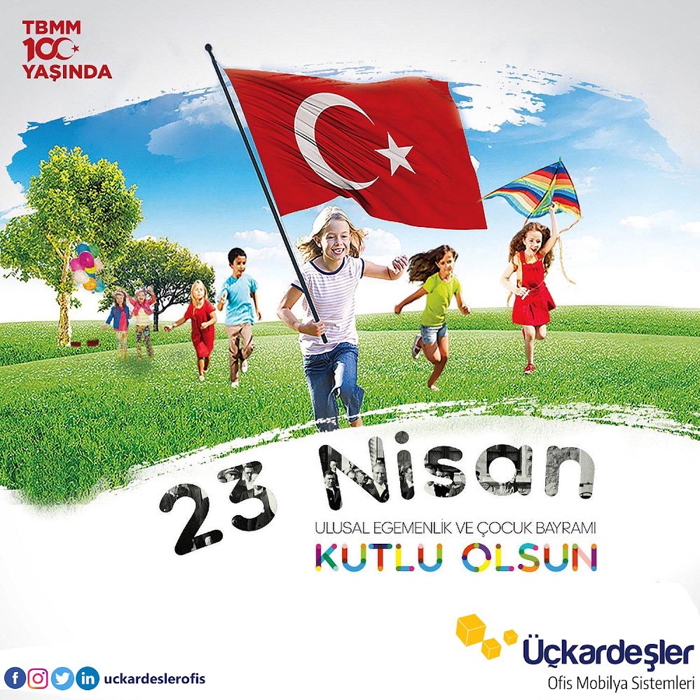 uckardeslerofis's tweet photo. TBMM’nin 100. Yılında 23 Nisan Ulusal Egemenlik ve Çocuk Bayramı Kutlu Olsun! #23NisanKutluOlsun https://t.co/eojzVbw9Vn
