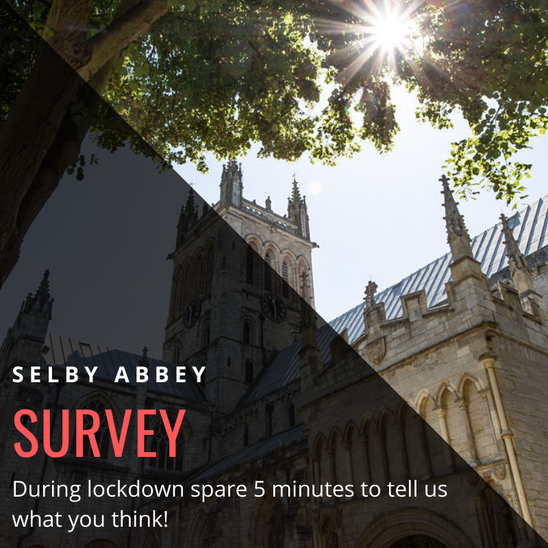 We would be really grateful if you could spare 5 minutes to complete our online survey. It is designed so anyone, whether you have been to the Abbey or not, can share their experience, or how they perceive us. Thank you in advance!

surveymonkey.co.uk/r/LLDJYH9