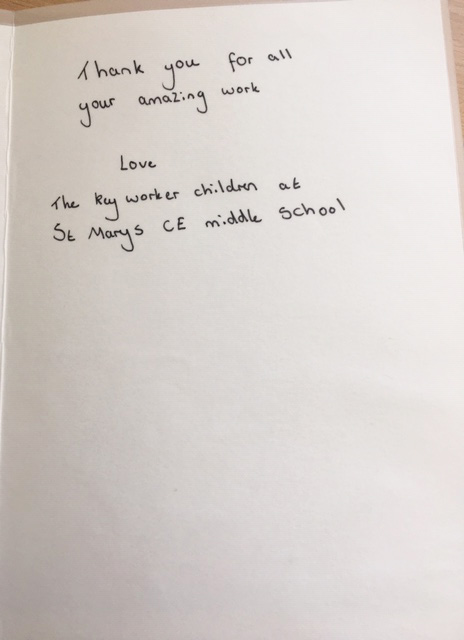 Our Emergency Department would like to thank six-year-old Harrison for his lovely letter to the doctors and nurses caring for patients at DCH and to St Mary’s Middle School in #Puddletown who also sent in a wonderful thank you card! #COVIDkindness <a href="/DCHFT_ED/">Dorset County Hospital - Emergency Department</a>