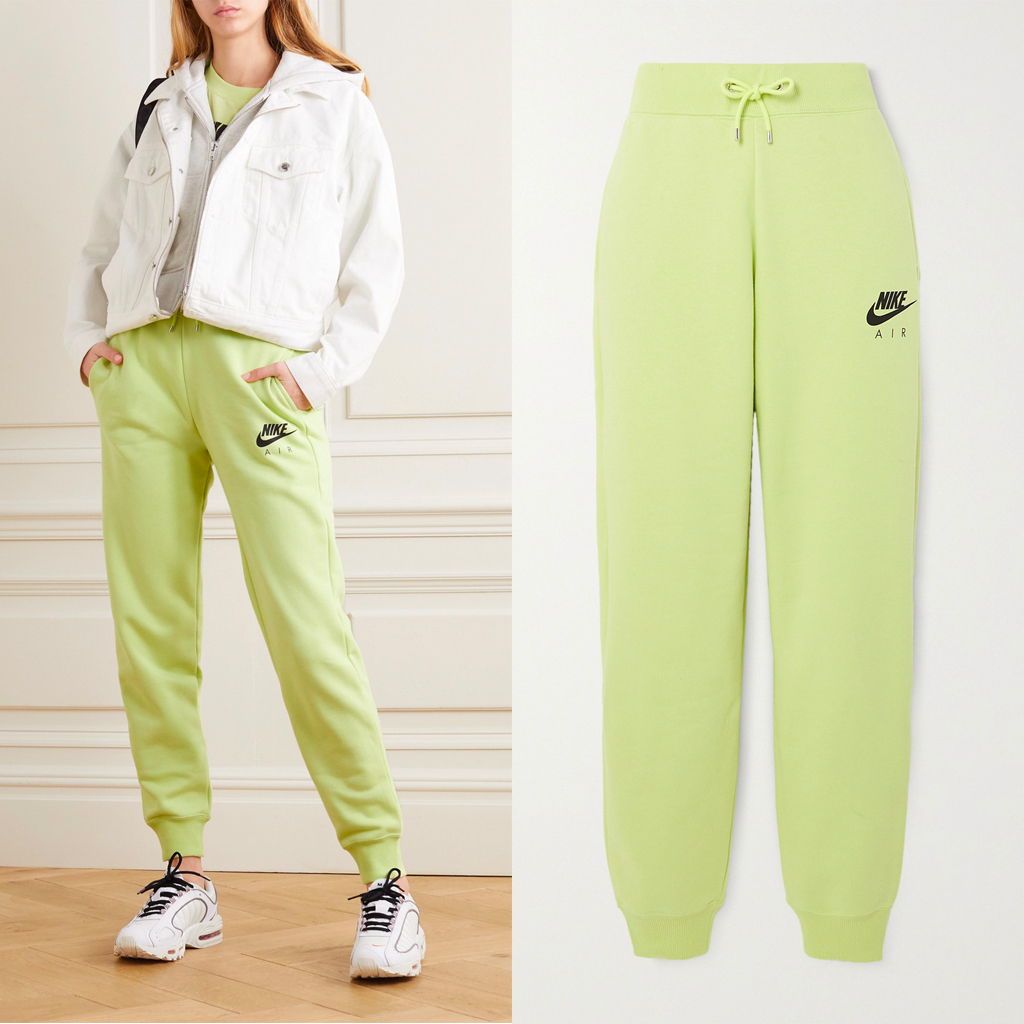 NET-A-PORTER on X: Nike's neon-green track pants fuse comfort