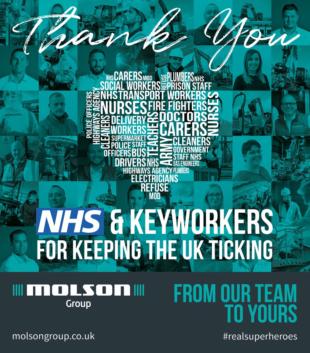 molson_group's tweet image. A massive thank you to all the NHS staff and key workers who continue to put themselves in harm’s way to help others.

#thankyounhs #thankyoukeyworkers #covid19 #realsuperheroes #coronavirus #molsongroup #realsuperheros #ClapForCarers