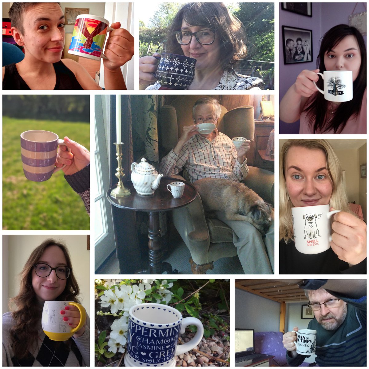 Today is #BeverageDay (who knew?!)
Many of you will be aware of a certain stereotype that Archivists love tea. We don't where people come up with such things!
Here is a montage of some of the Record Office staff with cups of, oh hang on...