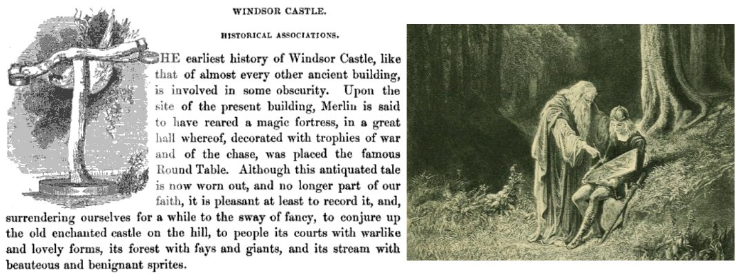 Evey_Navras's tweet image. Merlin is said to have placed a fortress on the side of Windsor Castle, which overlooked an enchanted forest.

Source: English Forests and Forest Trees Historical, Legendary and Descriptive #FolkloreThursday