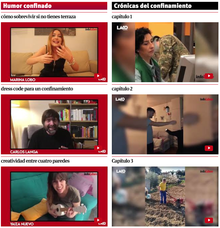 _infoLibre's tweet photo. Como sabemos que es complicado estar encerrados en casa, levantemos esos ánimos con las dos series de @lacoproductora en @_infoLibre : #HumorConfinado y #CrónicasDelConfinamiento https://t.co/obOhUYFHjj https://t.co/jSUIkXNhrK