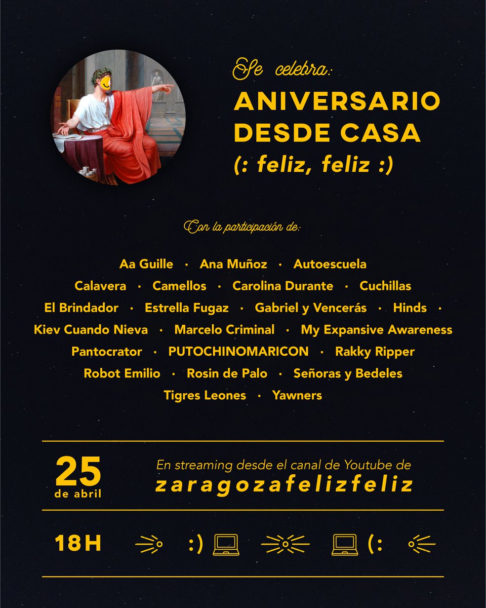 Amics, unas cervezas el sábado? 💛🍻🎶🍻🎶🍻💛

Dijimos que íbamos a celebrar y SE CELEBRA. Mil gracias a toda la familia feliz feliz que se ha forjado estos años, lo cantaremos todo. Os queremos!!! 💔

Nos vemos el sábado a las 18h!