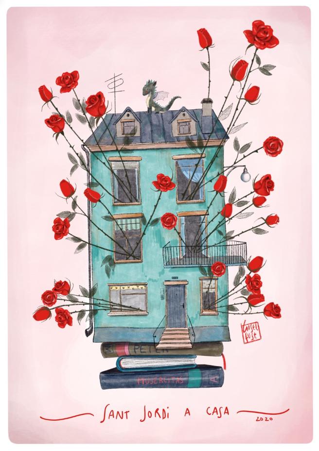 theExtremTeam's tweet photo. Que tingueu una feliç, encara que confinada, Diada de Sant Jordi! 🌹🐉📚
#SantJordi2020 #santjordiacasa #mataremlacuca #extremteam https://t.co/YMC1uVbyBG