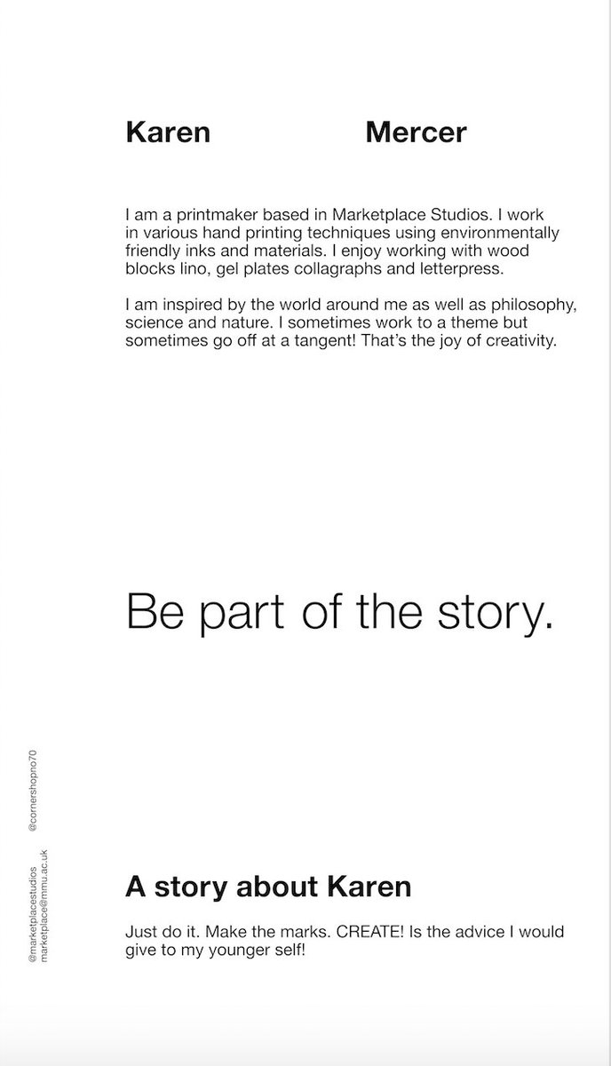 THE PLACE TO BUY STORIES
-
Here at Marketplace Studios, we want to spread some inspiration in these uncertain times. We want to celebrate the wonderful community of makers that we support and to tell their stories
-
Today we're featuring the work of printmaker Karen Mercer