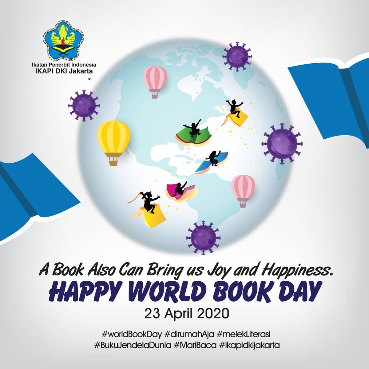 LenteraHatiBook's tweet photo. Buku membuat yang jauh menjadi terasa dekat ...
Buku membuat yang tidak mengetahui menjadi paham ...
Buku membuat yang sulit menjadi mudah ...

Happy World Book Day 23 April 2020

#worldbookday #worldbookday2020 #worldbookday📚 #worldbookdayideas #ikapi #bukuseru #bacabuku https://t.co/i3OGfrvedg