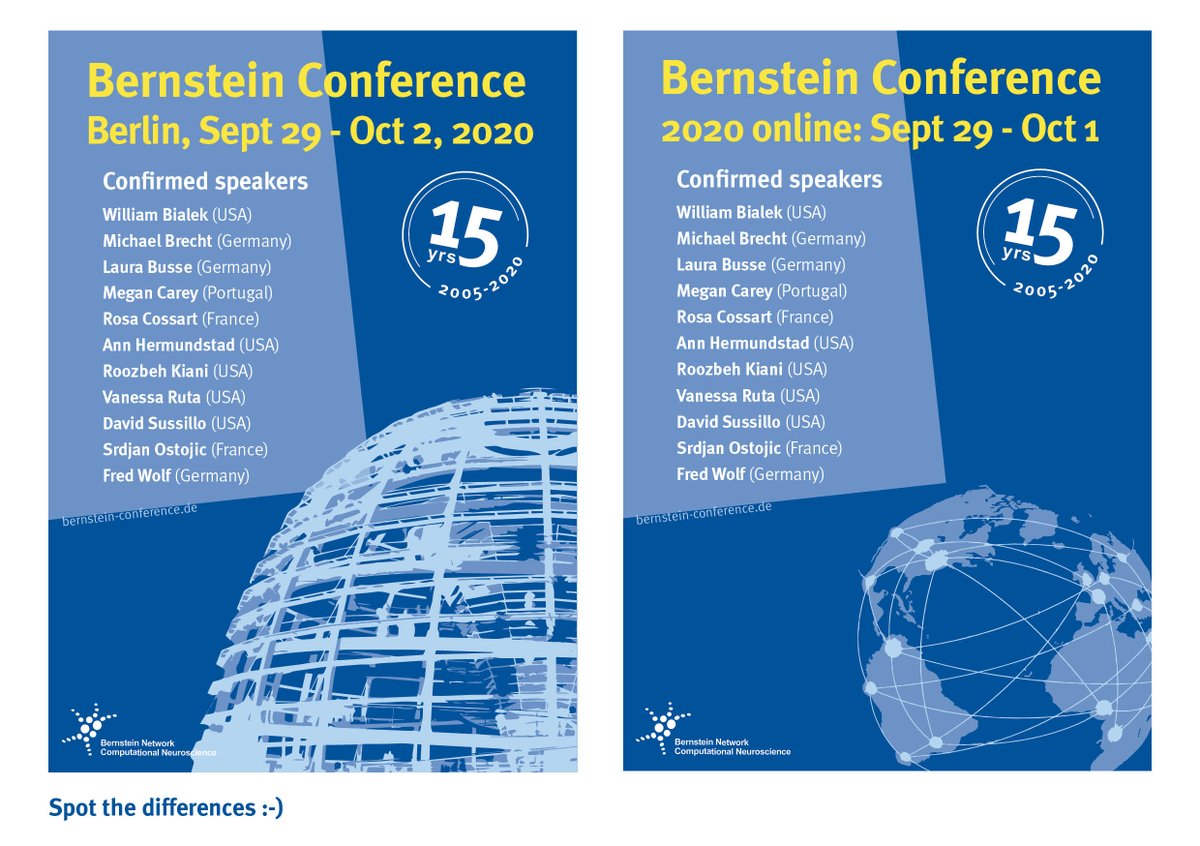Bernstein Network Computational Neuroscience (@bernsteinneuro) on Twitter photo The #BernsteinConference goes online! Schedules change, some formats change but the excellence of scientific exchange remains. Check it out! bit.ly/BC_online Pls RT <a href="/marion_silies/">Marion Silies</a> <a href="/TPVogels/">Tim Vogels</a> <a href="/jakhmack/">Jakob Macke</a> <a href="/k47h4/">Katharina Wilmes</a> <a href="/LBNaumann/">Laura B Naumann</a> The #BernsteinConference goes online! Schedules change, some formats change but the excellence of scientific exchange remains. Check it out! bit.ly/BC_online Pls RT <a href="/marion_silies/">Marion Silies</a> <a href="/TPVogels/">Tim Vogels</a> <a href="/jakhmack/">Jakob Macke</a> <a href="/k47h4/">Katharina Wilmes</a> <a href="/LBNaumann/">Laura B Naumann</a>