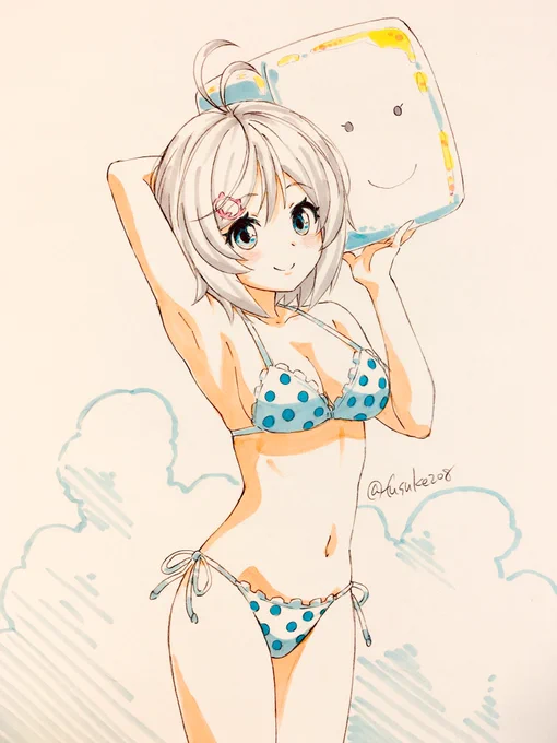 温水プールもあるんだし水着絵は年中描いてもいいって有識者が #あったかくなってきたから水着絵貼ろうぜ 