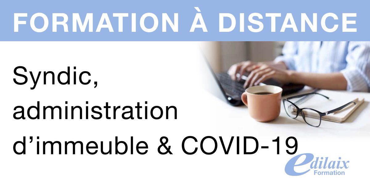 📆Jeudi 30 avril 
🕒 8h30 - 13h , soit 4 heures 
👤Jean-Marc ROUX

🔍Au programme : 
Administration des parties communes : Recouvrement des charges, paiement des fournisseurs...
> Le devoir de conseil du conseil syndical 

🖥Inscriptions
edilaix.com/formations-pro…