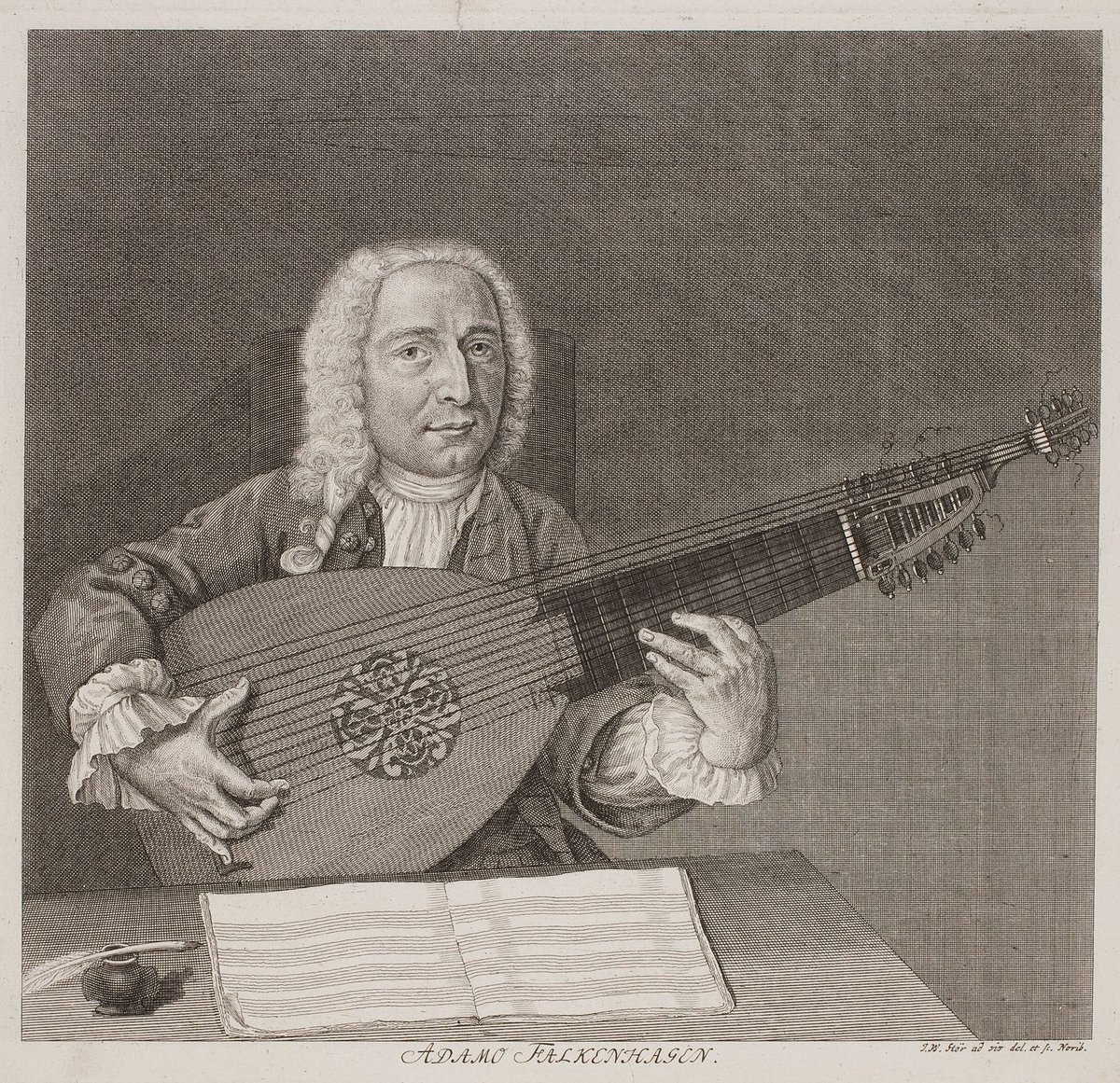 Born today in 1697: Adam Falckenhagen, German lutenist and composer.

He was one of the last of the great German lutenists of the Baroque period. #ClassicalMusic