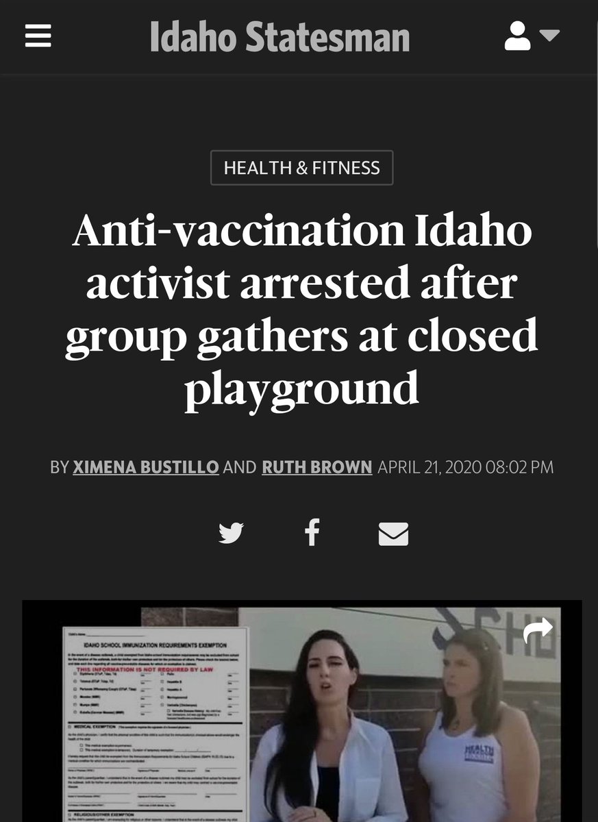 Good morning. As some of y'all pointed out, this shit gets cornier.- She's an anti-vax nut who regularly holds gatherings at parks.- They probly *were* trying to stage a scene, at the expense of their kids.- There's a mastermind behind it all who showed up at the cop's place