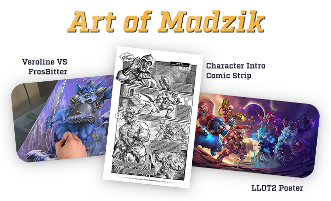 LLoTGame's tweet image. For you arts lovers :) We&apos;ve added a new art bundle reward for you to enjoy! 👉kickstarter.com/projects/bkoms…

- Exclusive wallpaper backgrounds
- Intro Comic Strip - Herk 
- Signed, limited Veroline vs FrostBitter poster
- Signed, limited LLOT2 poster  #kickstarter #videogame #strategy