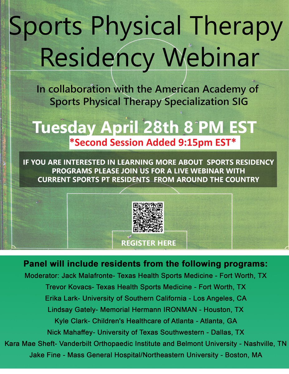 tkovacsPT's tweet photo. Due to popular demand we have added a second session at 9:15 est on 4/28! @JackMalafronte https://t.co/MjBpQc1wP5 @JOSPT @APTAtweets https://t.co/9JEiMRGFfy