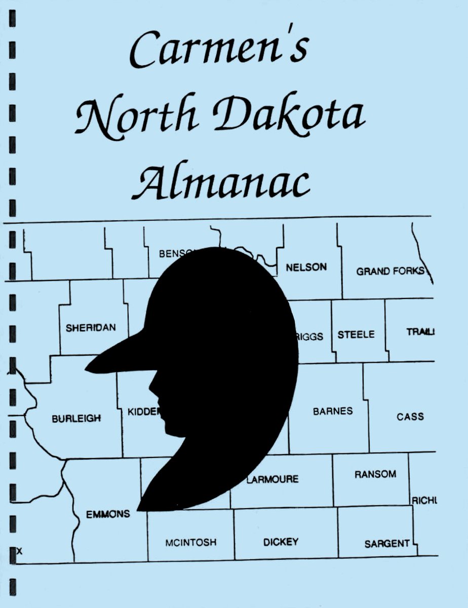 The North Dakota teachers imitated the Carmen Day sticker for their internally-made materials, but couldn't get the face quite right. They also kept the border edge even though it didn't really make sense design-wise.