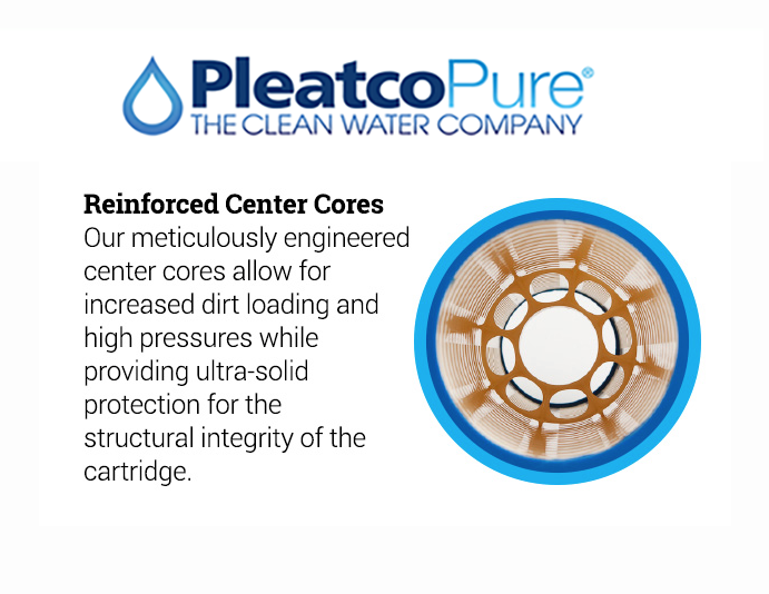 PleatcoPoolSpa's tweet photo. Pleatco's #FilterCartridges have Reinforced Center Cores, which allow for increased dirt loading &amp; high pressures while providing ultra-solid protection for the structural integrity of the cartridge.

#PleatcoStrongTogether
#CleanWater #Filtration
#Pool #Spa https://t.co/uSYRDoU85J