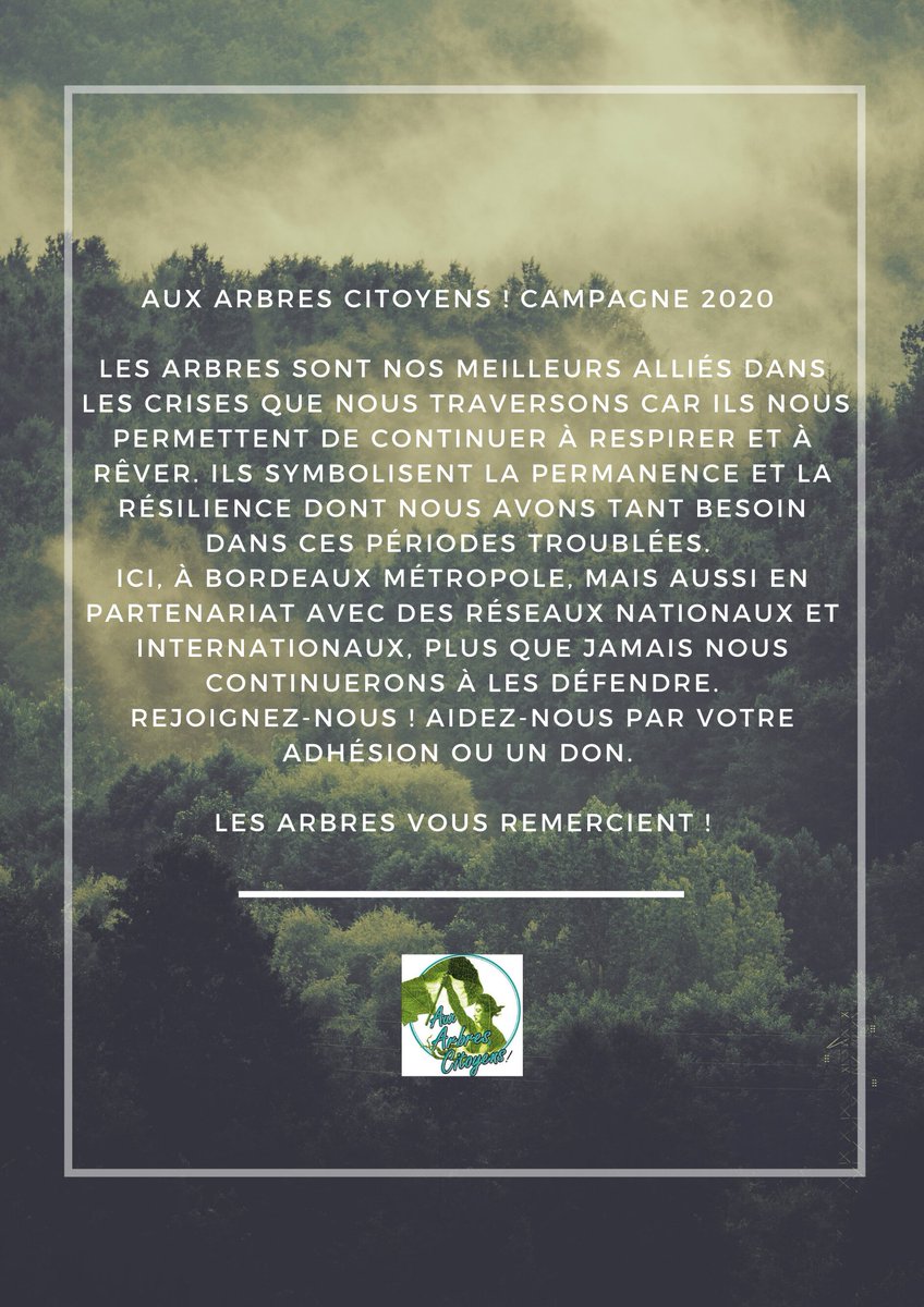 Aux arbres citoyens Bordeaux Métropole tweet media