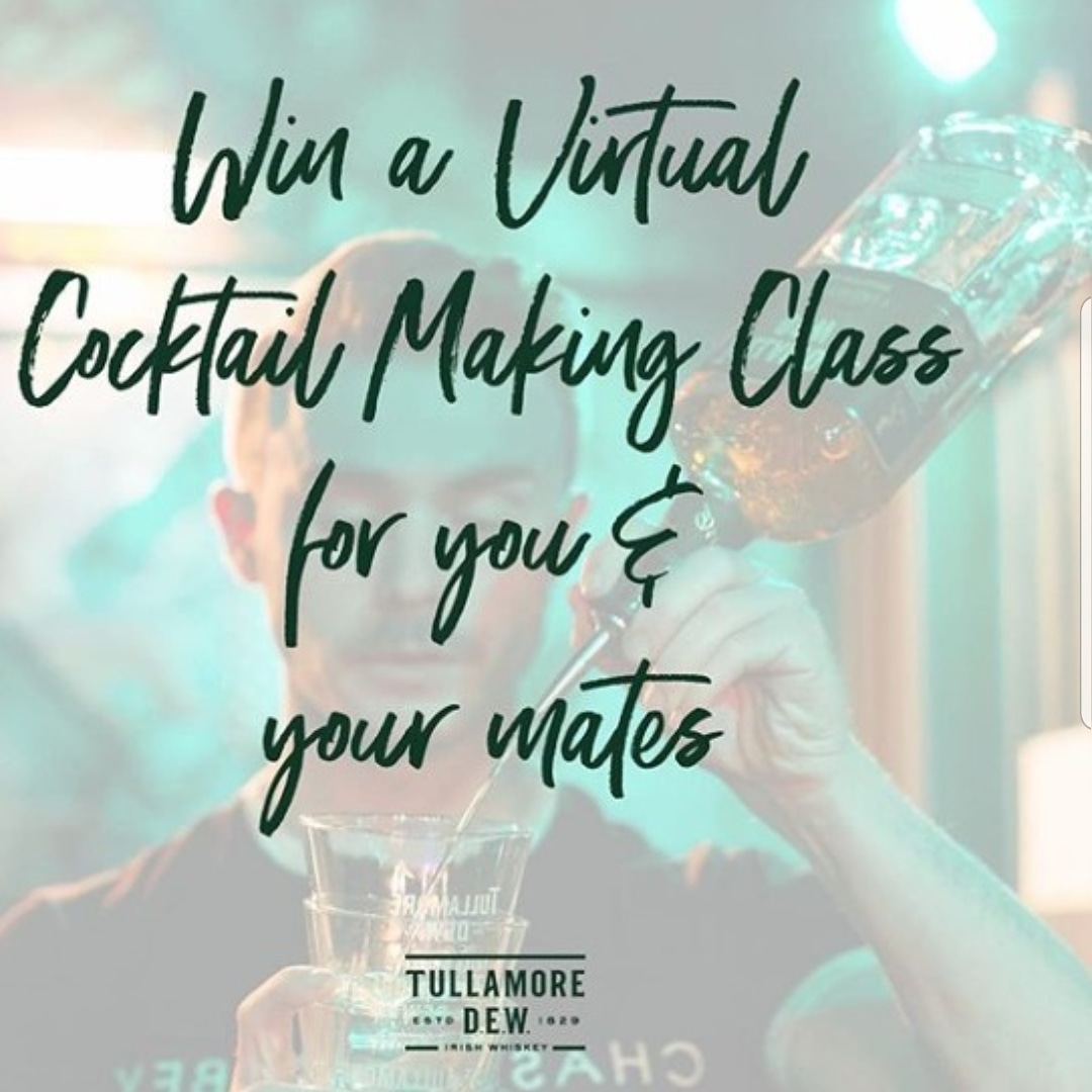 Head over to the Tullamore DEW Instagram to enter a competition to win a virtual cocktail class for you and 2 friends. It promises to be full of entertainment. #tullamoredew #tullythursday