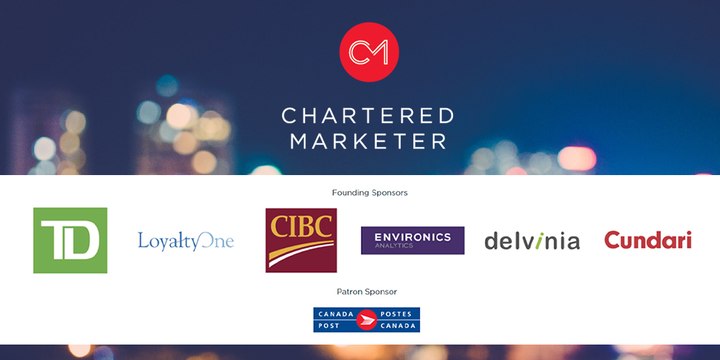 CdnMarketing's tweet photo. We're grateful to strengthen the support for Chartered Marketer by welcoming @canadapostcorp as our new Patron Sponsor 😊 #getyourCM https://t.co/tDv4tMhpui