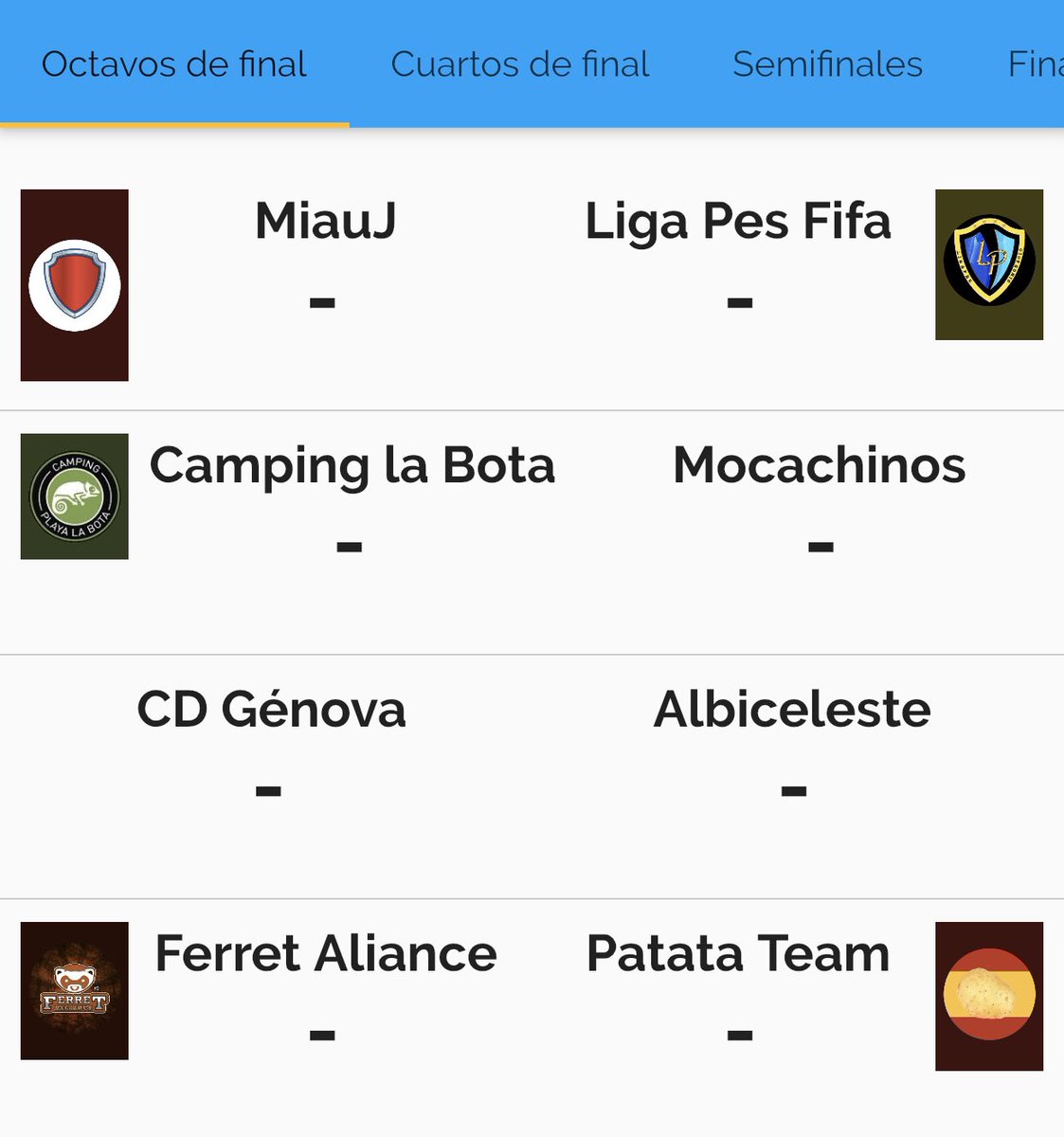 Lo tenemos🤪🤪

Obligatorio Cualquiera.
Partido único.
Desde hoy hasta el Lunes.

Mucha suerte a todos!