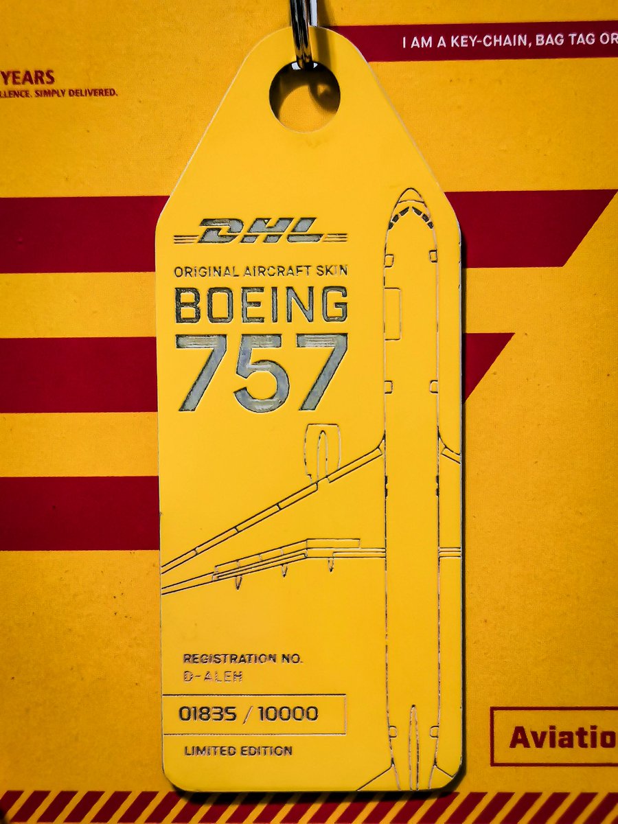 raptorclans's tweet image. Thank you @aviationtag_com!! These tags are simply beautiful! My first bi-color tag and also first cargo plane tag. Speediest delivery ever, even my previous order 3 weeks ago hasn't arrived, @DHLexpress is amazing!

#aviationtag #airbus #airbusa319 #a319 #boeing #boeing757 #DHL