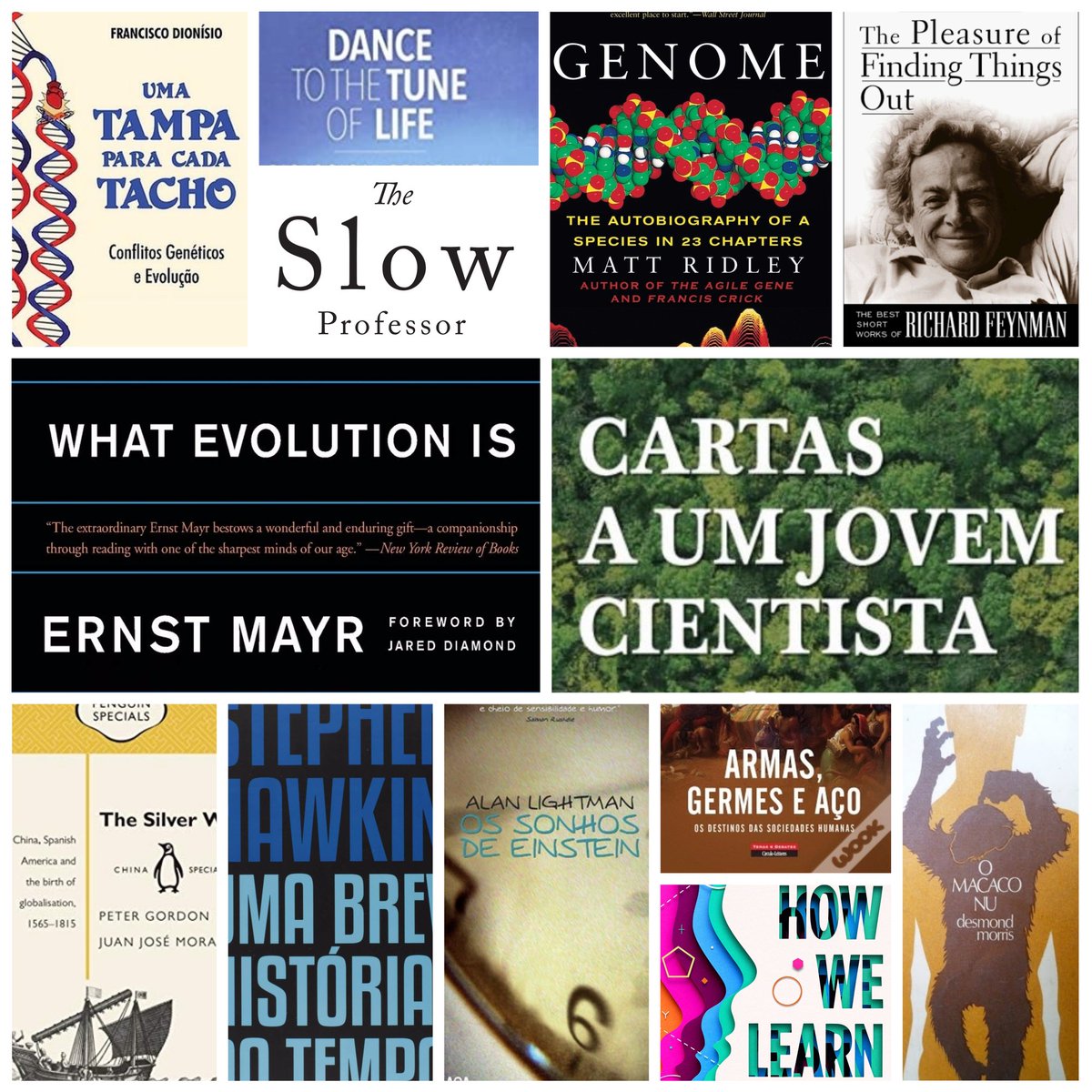 Neste Dia Mundial do Livro, apresentamos 13 propostas de leitura partilhadas por alguns dos nossos investigadores. As sugestões foram indicadas em entrevistas da rubrica "O que faço aqui?", que pode (re)ler no nosso site: ciencias.ulisboa.pt/pt/o-que-faco-… #oquefacoaqui