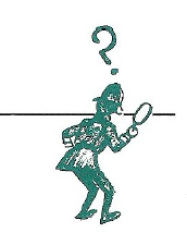 The detectives on the outer edge of the Carmen Day sticker first appeared in the manual for the first game. These illustrations by Gene Portwood were reused as design assets throughout the '80s.