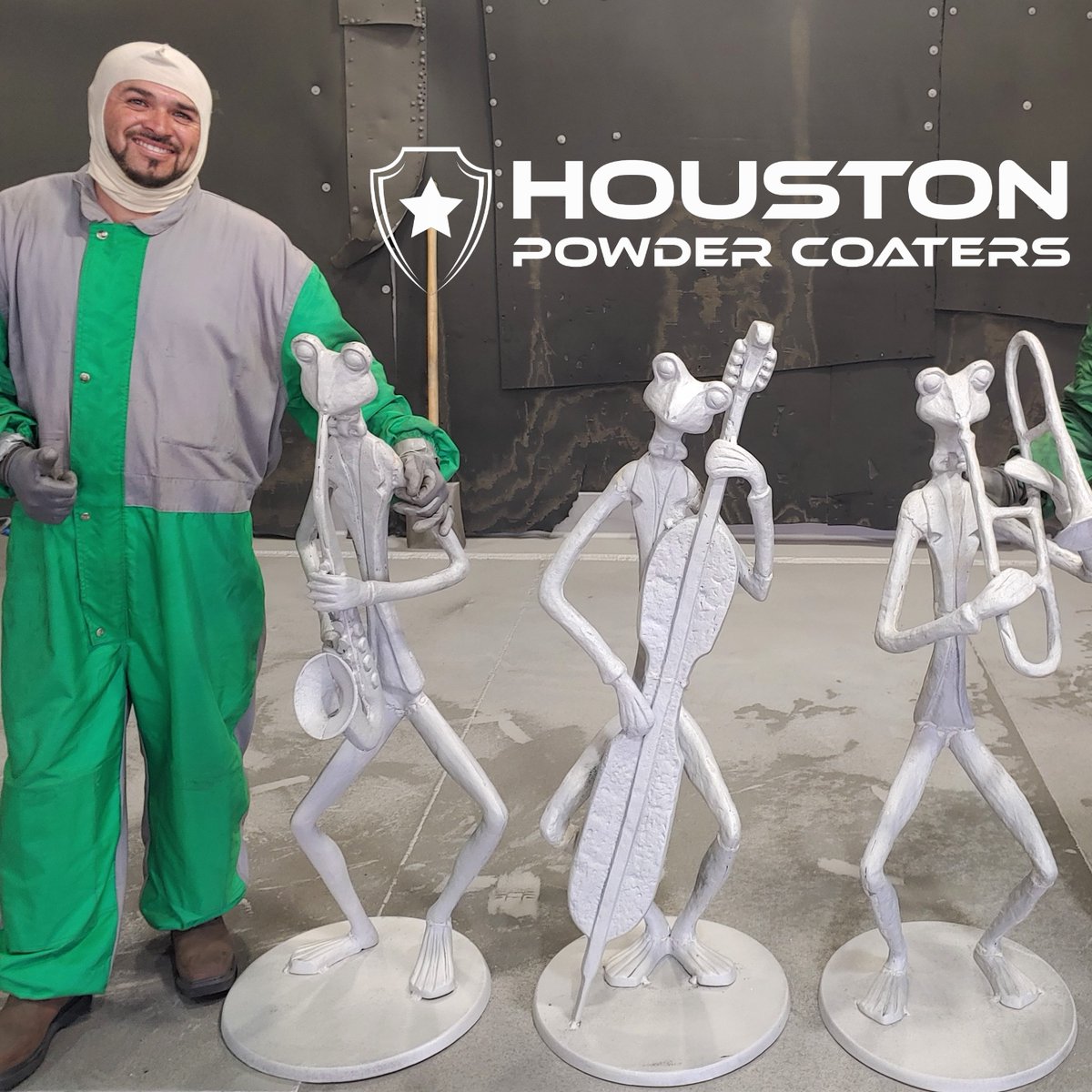 HoustonCoaters's tweet photo. Even #HoustonPowderCoaters's surface preparation is focused on the premise of “Reduce – Reuse – Recycle” as #steelgrit is used, collected, filtered, and reused. This process also significantly reduces the use of solvents and chemicals to remove rust and previous coatings. https://t.co/JtfI8ZP2Oz