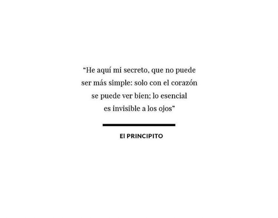 Lo esencial es invisible a los ojos... #DiaDelLibro