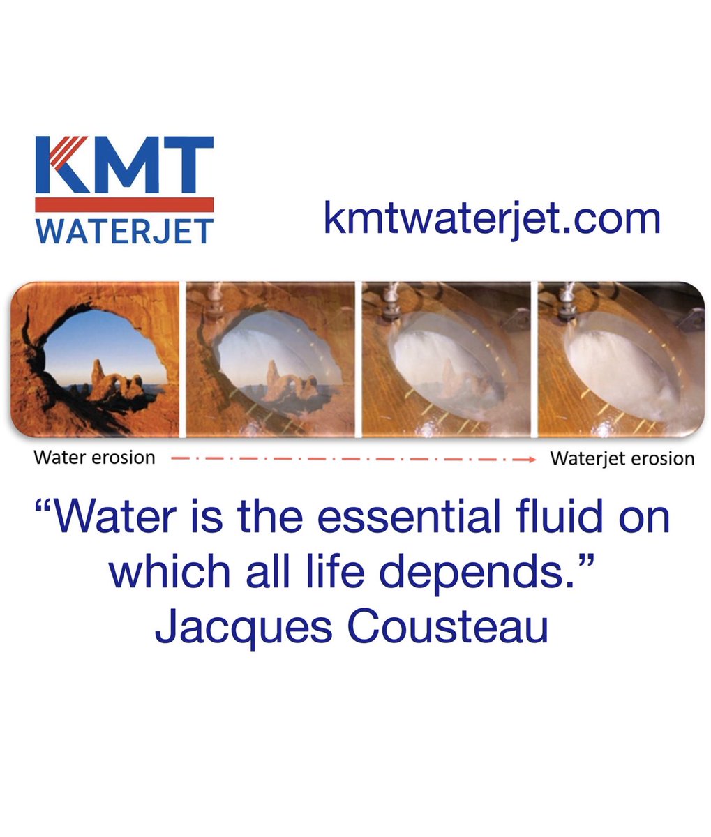 KMTWaterjet's tweet photo. The most important substance on the planet is water, shaping our evolution. 

#waterjet #kmtwaterjet #waterjetcutter https://t.co/NjHGZWXZvw