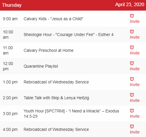 richdafter's tweet photo. Check out the new Calvary Preschool at 11:00 on Calvary At Home. The schedule from @CalvaryABQ for April 23rd is at https://t.co/j1O8JUudW5. Watch, join in on chat and ask for prayer if you need it. #calvaryabq #calvaryathome https://t.co/XFenH0bwEW