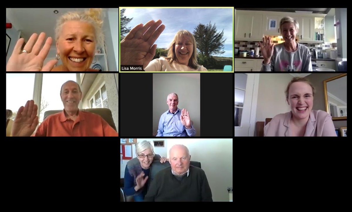 We have been busy catching up with our wonderful volunteers on Zoom every week for a chat to see how they are, this was today’s chat! 💚@JAWorldwide @JA_Europe