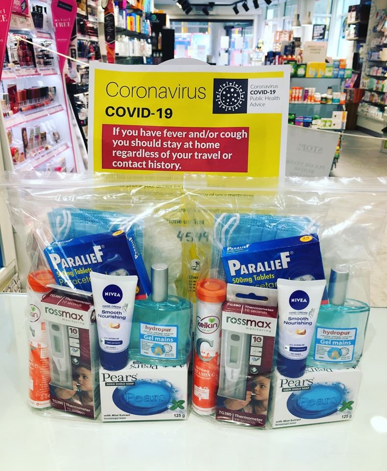 LavellePharmacy's tweet photo. 🔸🔸🔸 Essential Covid Pack 🔸🔸🔸

Available In Store

Contains:
Digital Thermometer
Face Masks
Vinyl Gloves
Paracetamol
Vitamin C
Germ Shield Soap
70% Alcohol Hand Sanitiser
Nivea Hand Cream

Packs are €24.95
All Items are available to purchase separately.
#pharmacy #galway https://t.co/vu55F2rYko