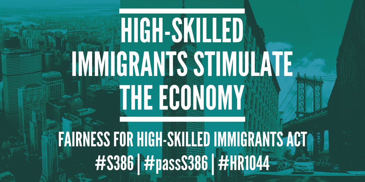 GCBCoalition's tweet photo. ๐บ๐ธ โ๏ธ Mr. @realDonaldTrump, #116Congress, HIGH-SKILLED IN #GCBACKLOG STIMULATE THE ECONOMY. #PassS386โ
๐ฝ #S386 #HR1044, Fairness for High-Skilled Immigrants Act โ
@RepZoeLofgren @SenMikeLee @senatemajldr @SenSchumer @SenatorDurbin @SenKamalaHarris @SenateGOP @SenateDems https://t.co/oxjQIx37sC