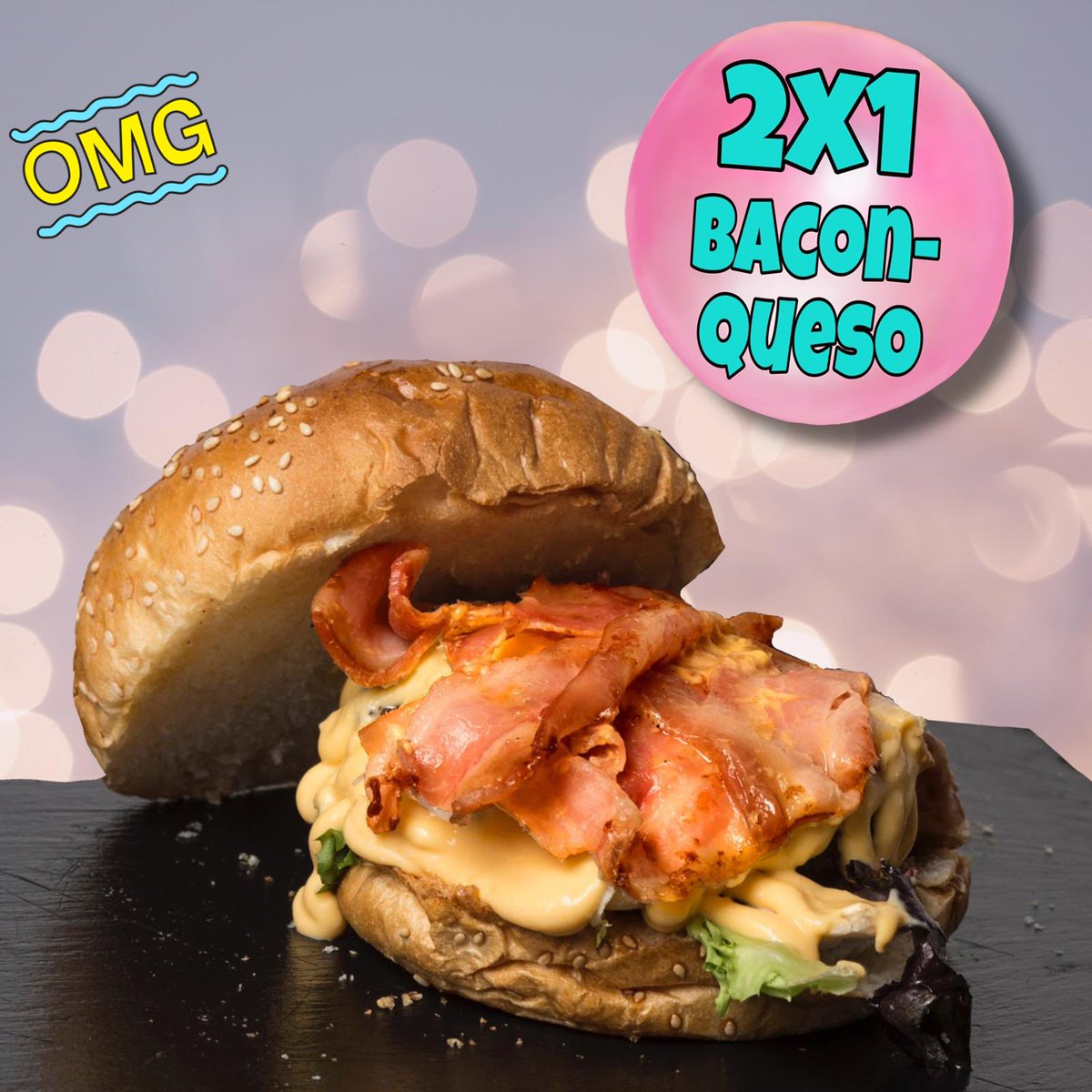 FreshandgrillM's tweet photo. Y para esta semana tenemos 2x1 en #BACONQUESO te la enviamos por #UberEats o recogida en el local. #pickup #burger  #asicomotecuidastecuidamos @freshandgrillmadrid https://t.co/OnW2ETkW2f
