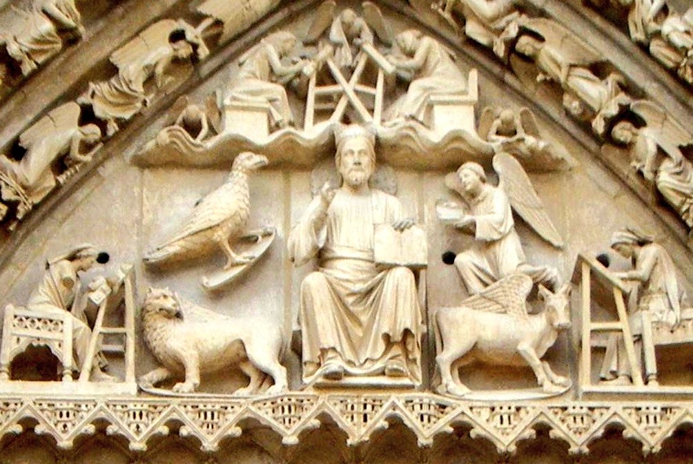 grupoCAPIRE's tweet photo. ¡Feliz #díadellibro2020! 
📚
📎 Tímpano de la Puerta del Sarmental. Catedral de Burgos. https://t.co/rLQ8ok2M65