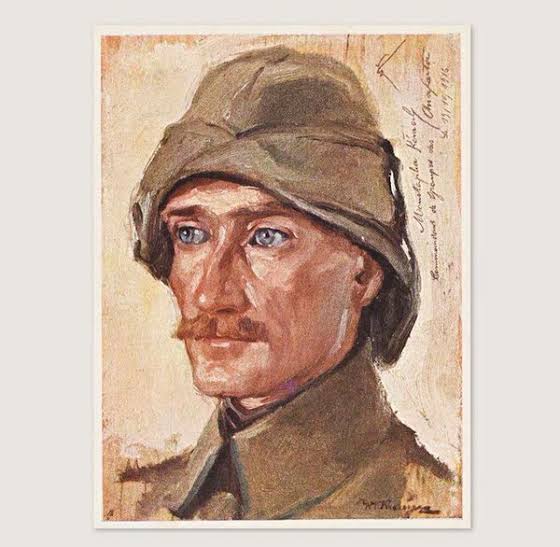 Atatürk'ü bilinen ilk portresi 1916 yılında Anafartalar Savaşı sırasında Avusturyalı ressam 'Wilhelm Victor Krausz' tarafından yapılmıştır.
