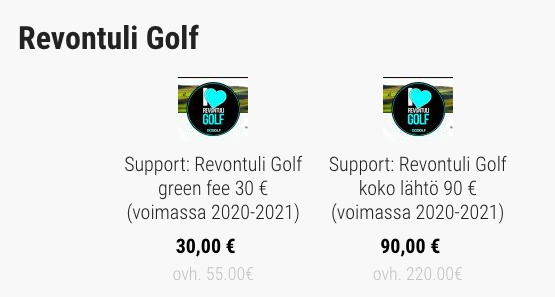 Support your Golf Course: Osta nyt, pelaa myöhemmin!

Green fee | GoGolf bit.ly/2yBXb38

#RevontuliGolf #Golfkenttä #MunTapaPelata