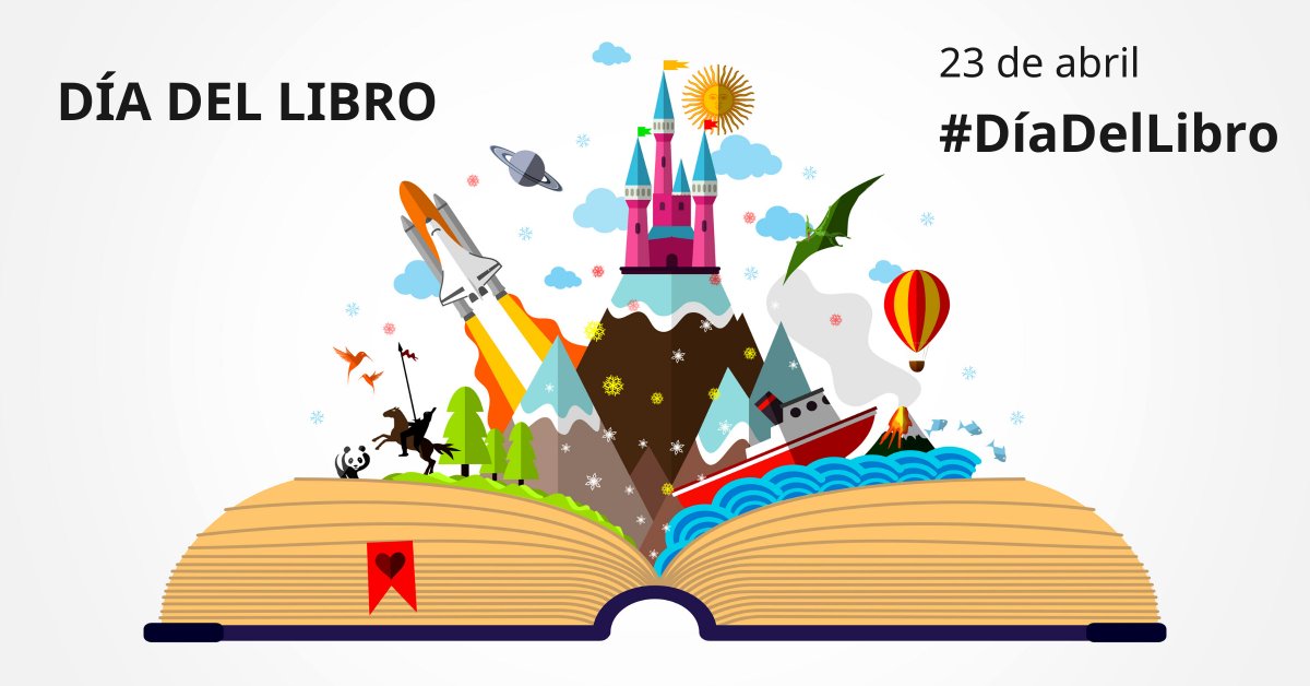 ¿Qué no sabes qué días es hoy? ¡Hoy es un día muy especial! 
#DiaDelLibro #YoMeQuedoEnCasa