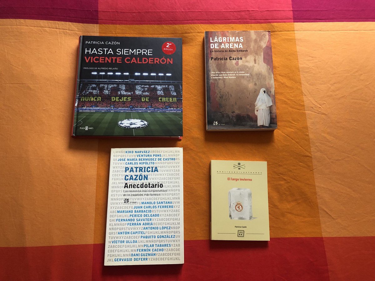 Yo soñaba sólo con uno. Pero ya son cuatro. Mis Champions. La última, aún casi por estrenar: ‘El largo invierno’. Un orgullo 
#felizsantjordi