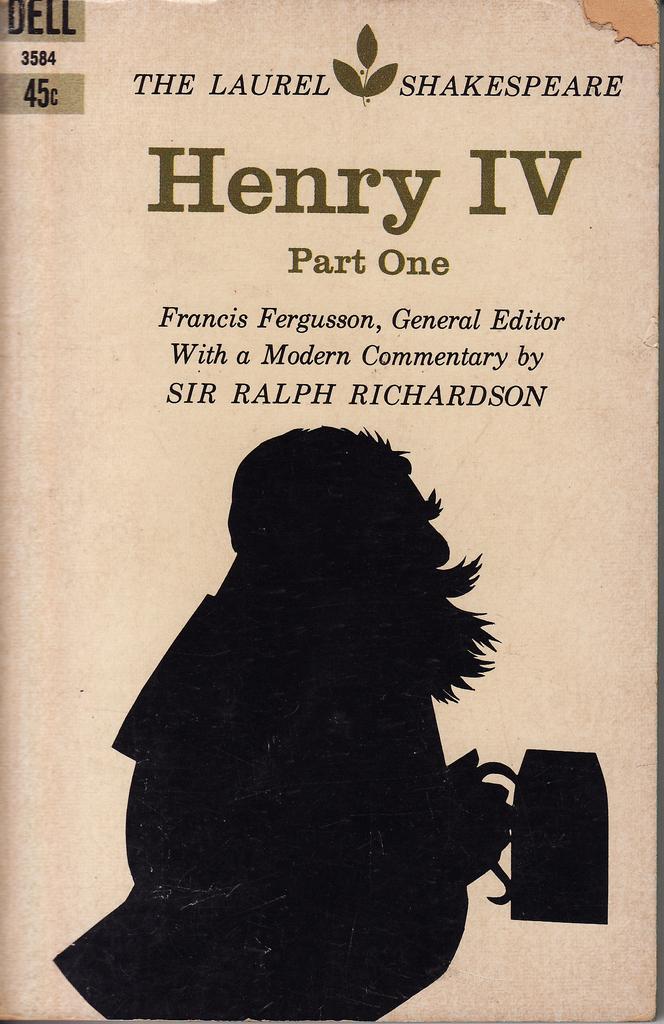 Henry IV parts 1 & 2, by William  #Shakedpeare. Cover by Jerome Kuhl. Dell (The Laurel Shakespeare) 1966.