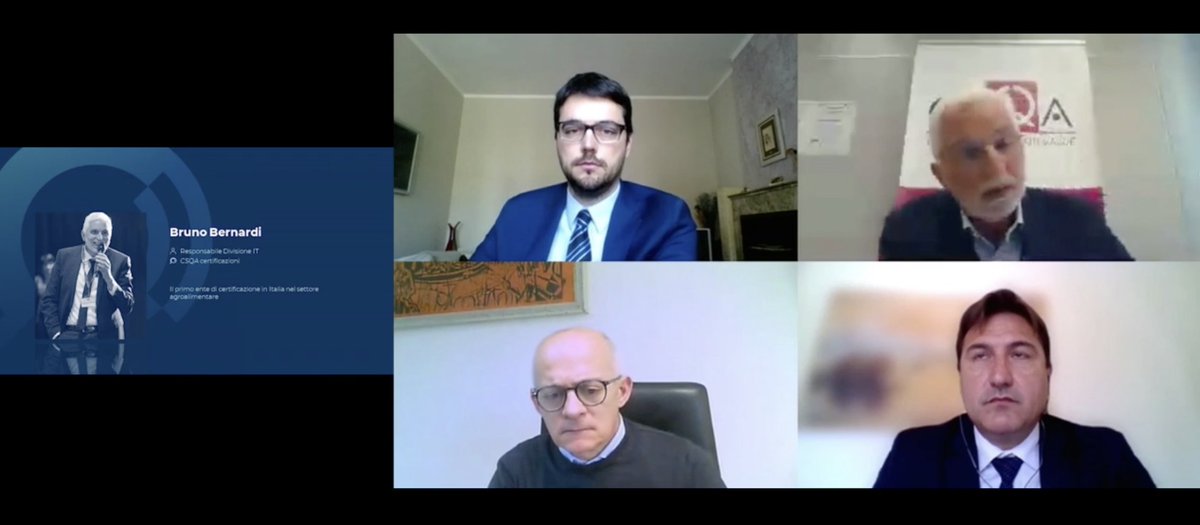Osserv_Digital's tweet photo. Bruno Bernardi, Responsabile Divisione IT, CSQA
Come Ente di Certificazione, spiega come viene approcciato il tema dell'innovazione digitale e in particolare della #Blockchain per le certificazioni nel settore agrifood #OSAF20 #OssSmartAgrifood https://t.co/ziO4UznSuu
